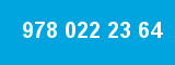 978 022 23 64 978 022 23 64